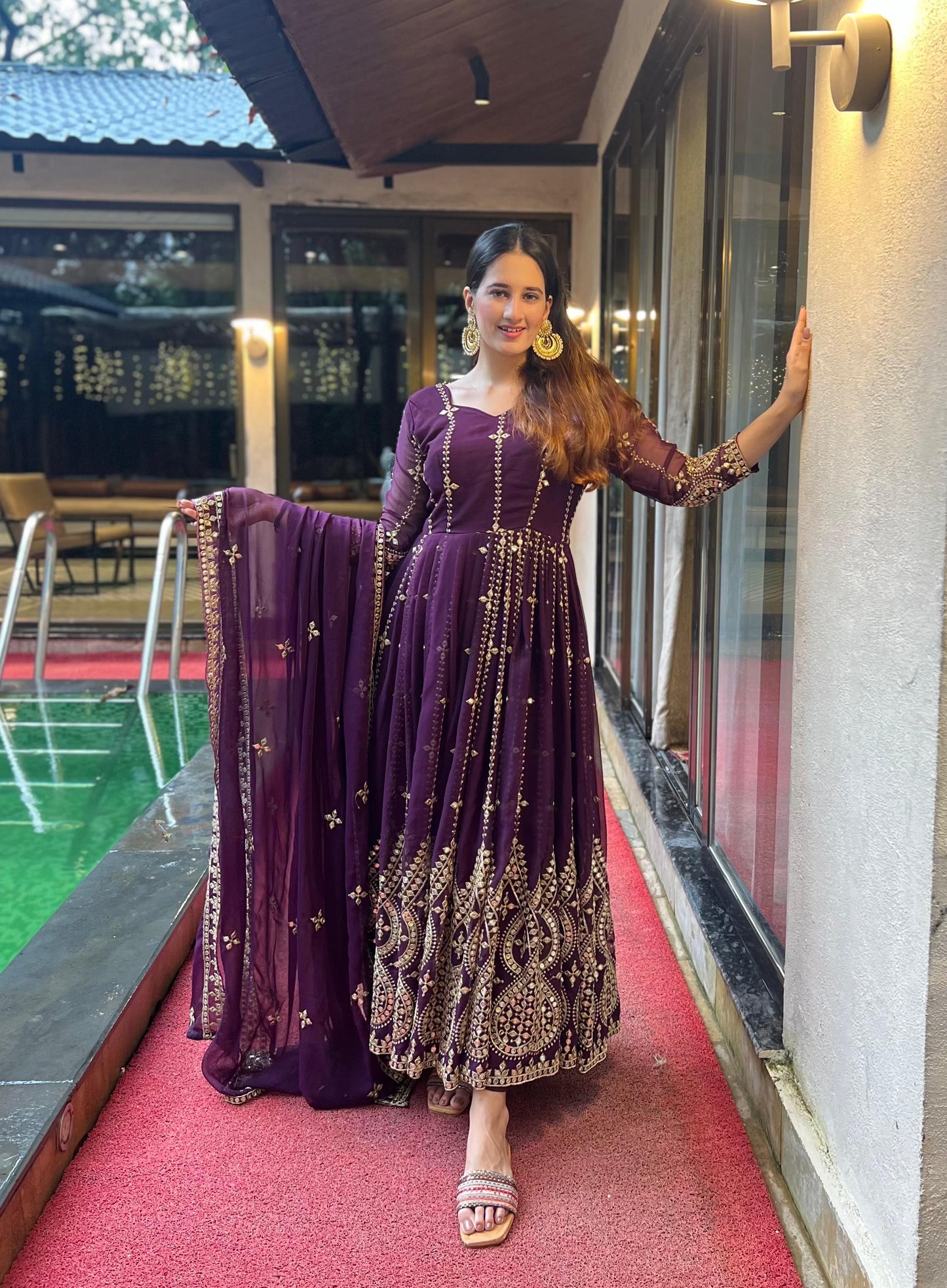 💕 *Presenting New Đěsigner Anarkali Suit In New Fancy Style*👌💕