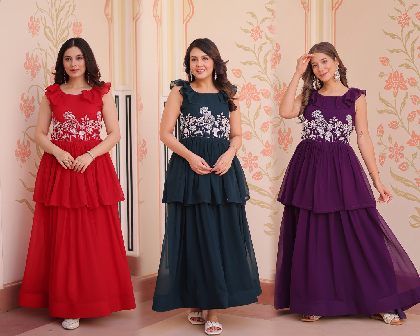 PREMIUM DESIGNER PEPLUM STYLE GOWN COLLECTIONS